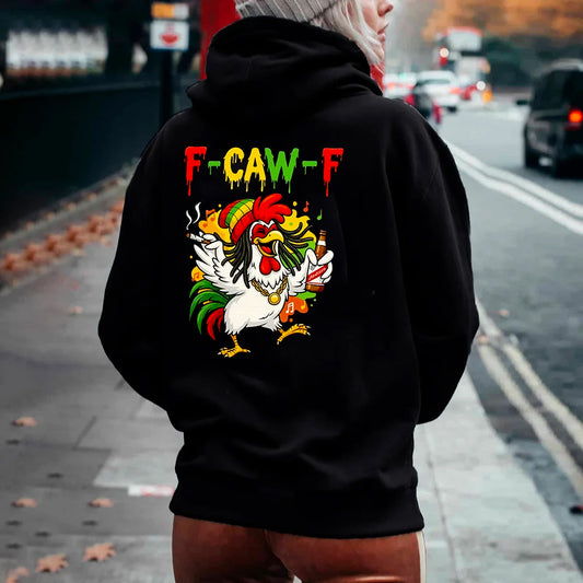 F-Caw-F Party Rooster Unisex Hoodie