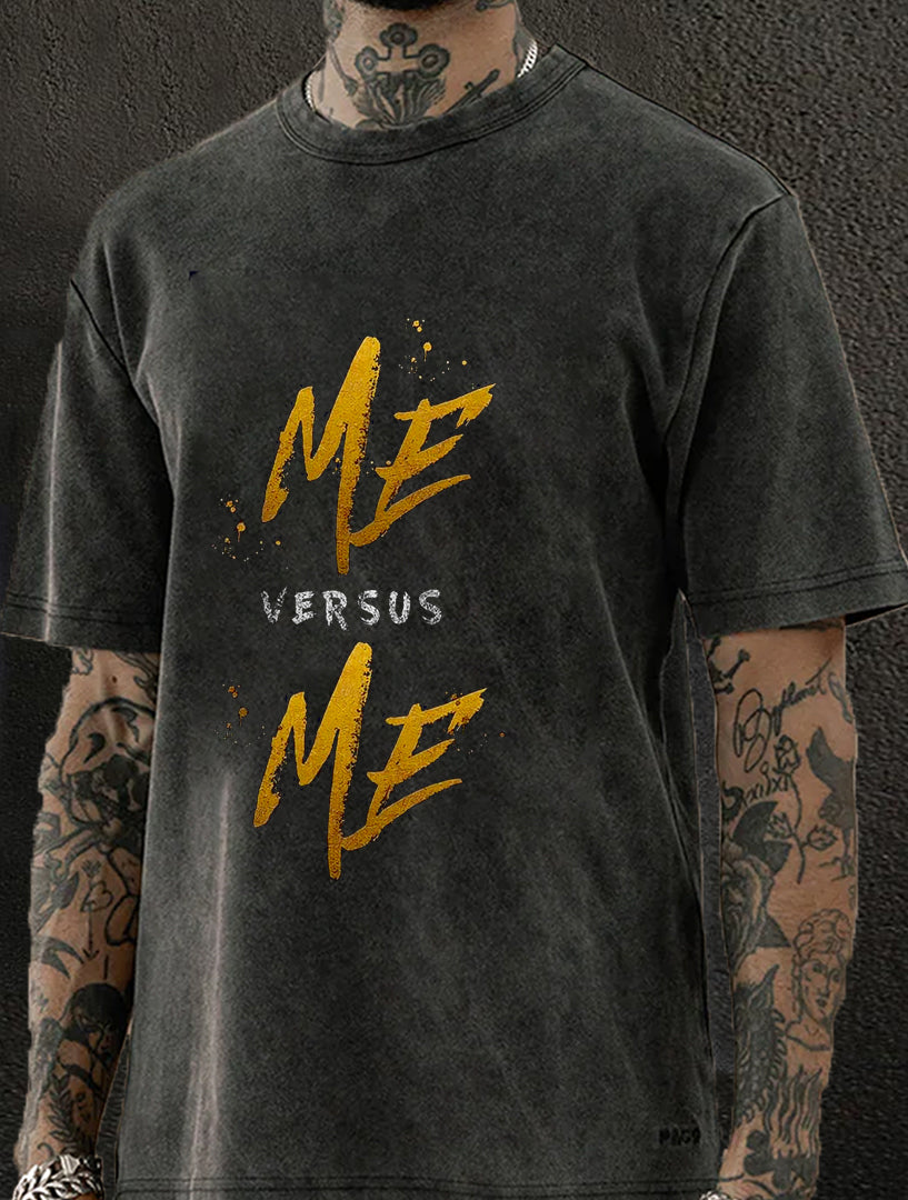Me Versus Me Washed Men's T-shirt