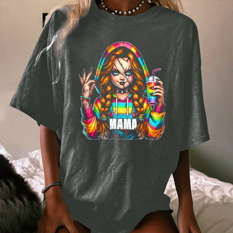 Halloween Mama Horror1 WOMEN'S T-SHIRT