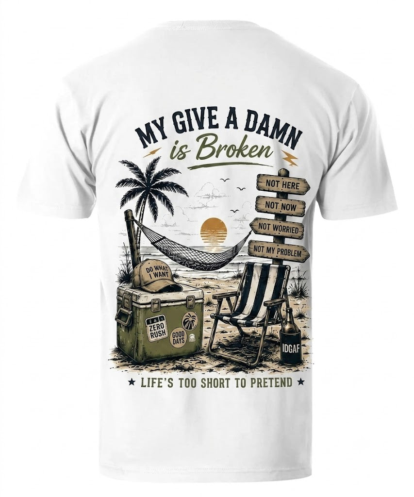 My Give A Damn Is Broken Men's T-shirt