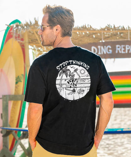 Stop Thinking Men's Cotton T-shirt