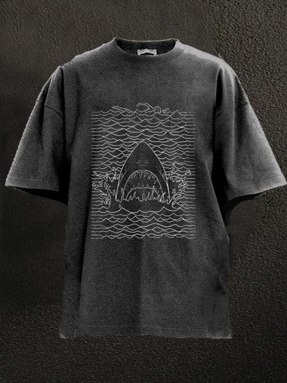 Shark Is Coming Vacation Washed Men's T-shirt