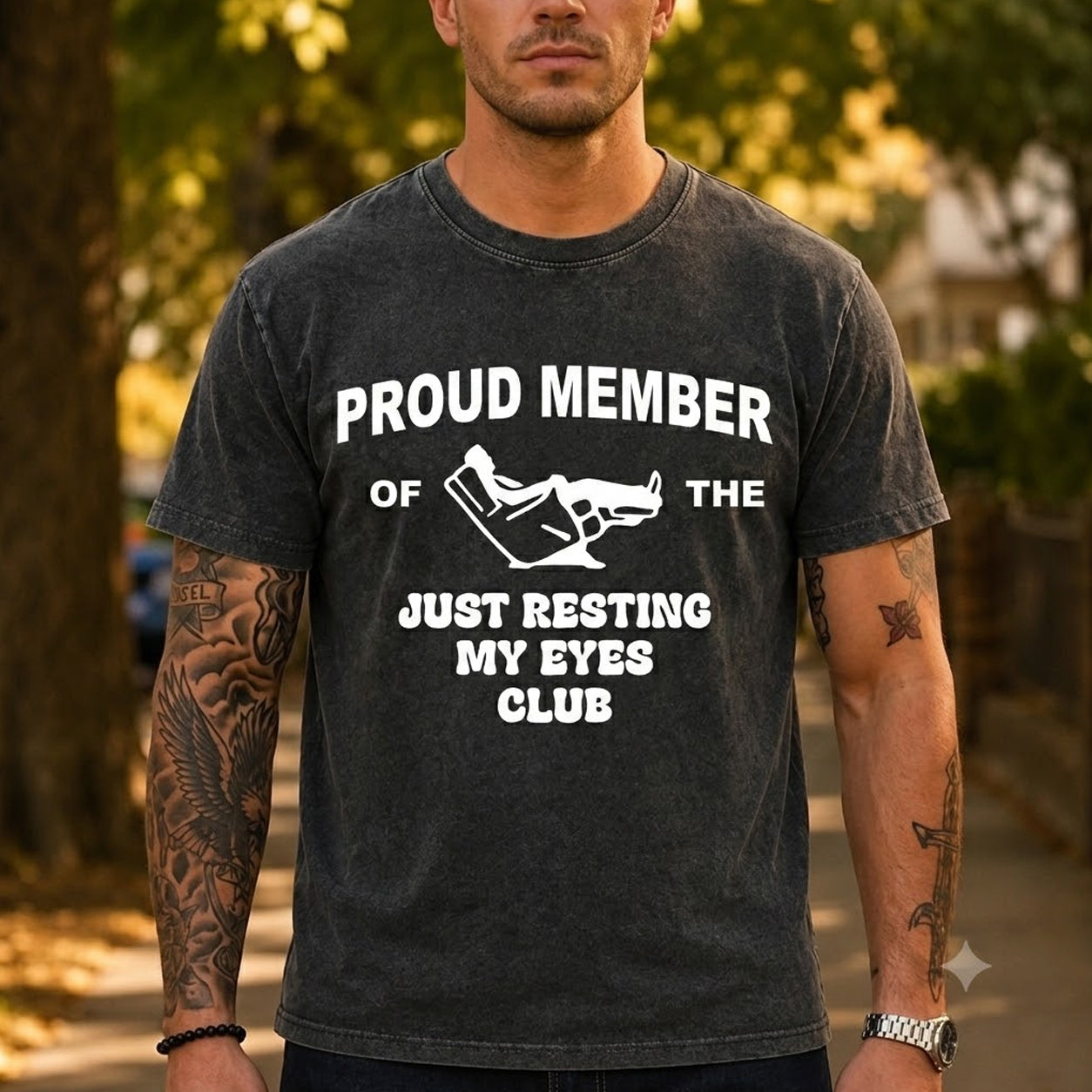 Proud Member of Just Resting My Eyes Washed Men's T-shirt