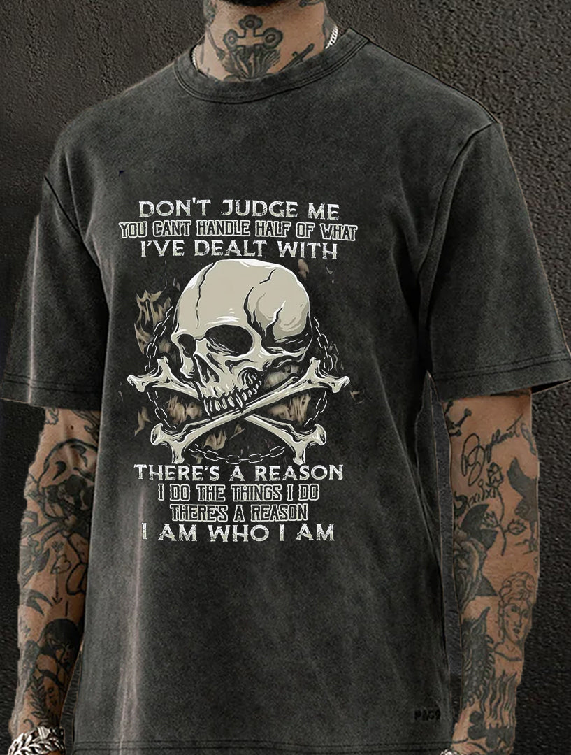 Don't Judge Me Washed Men's T-shirt