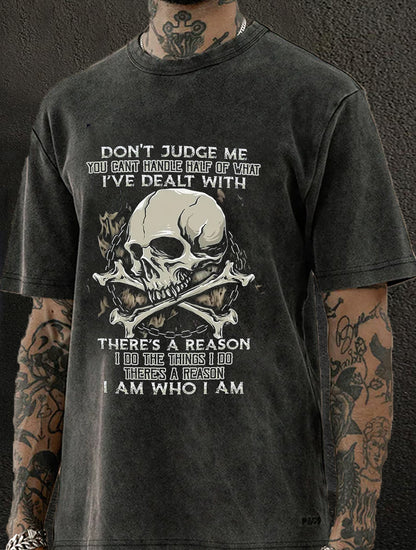 Don't Judge Me Washed Men's T-shirt