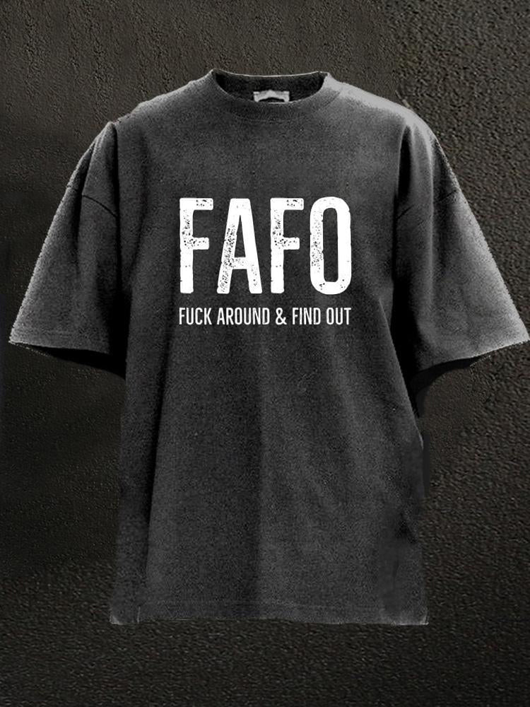 FAFO Washed Men's T-shirt