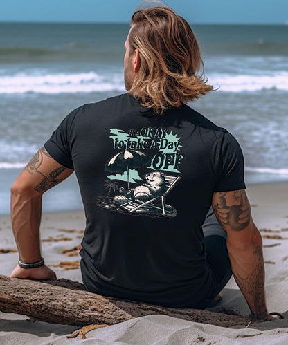 Vacation It's Okay To Take A Day Off Men's Cotton T-shirt