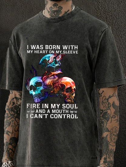 I Can't Control Washed Men's T-shirt