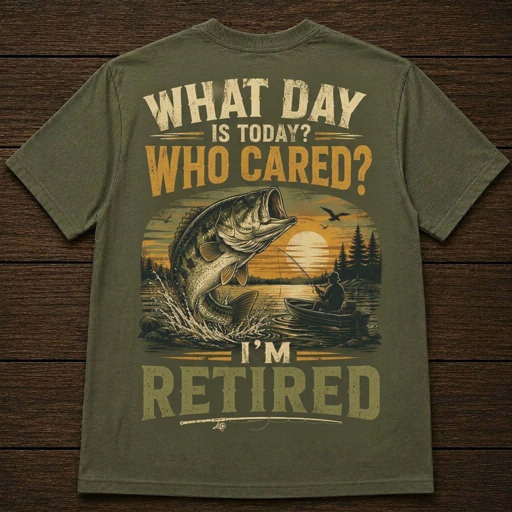 What Day Is Today? Who Cared? I'm Retired Men's T-shirt