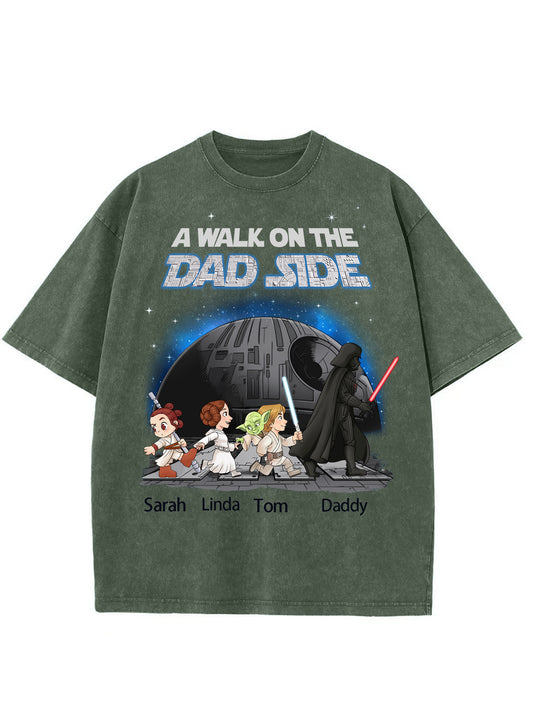 Custom Star War I'm Their Father Washed Men's T-shirt