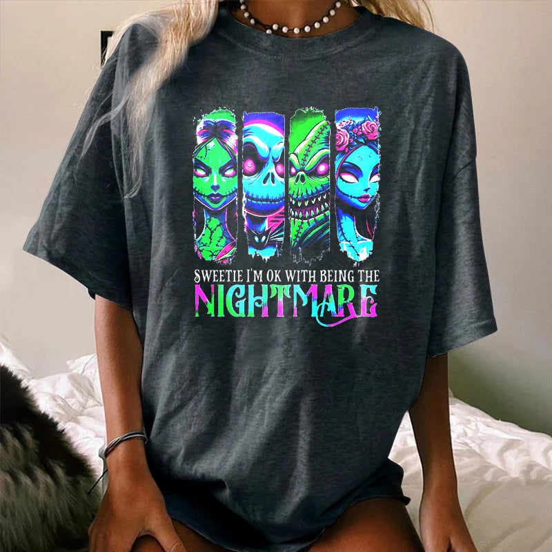 Halloween Sweetie I’m Okay Being Nightmare WOMEN'S T-SHIRT