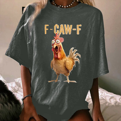F-Caw-F Stunned Rooster WOMEN'S T-SHIRT