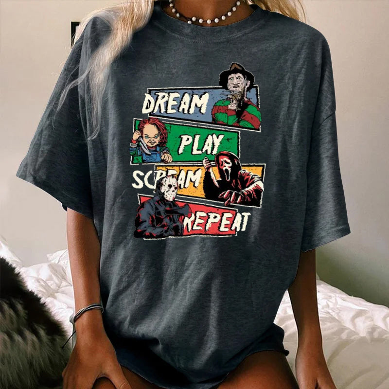 Halloween Funny Horror WOMEN'S T-SHIRT