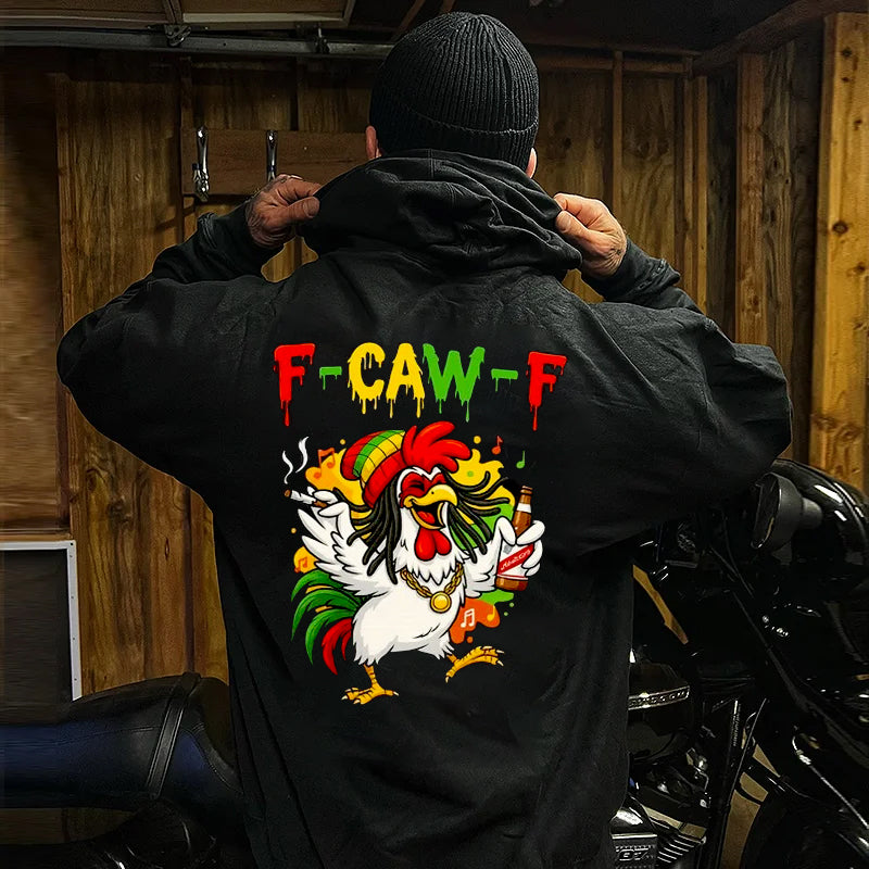 F-Caw-F Party Rooster Unisex Hoodie