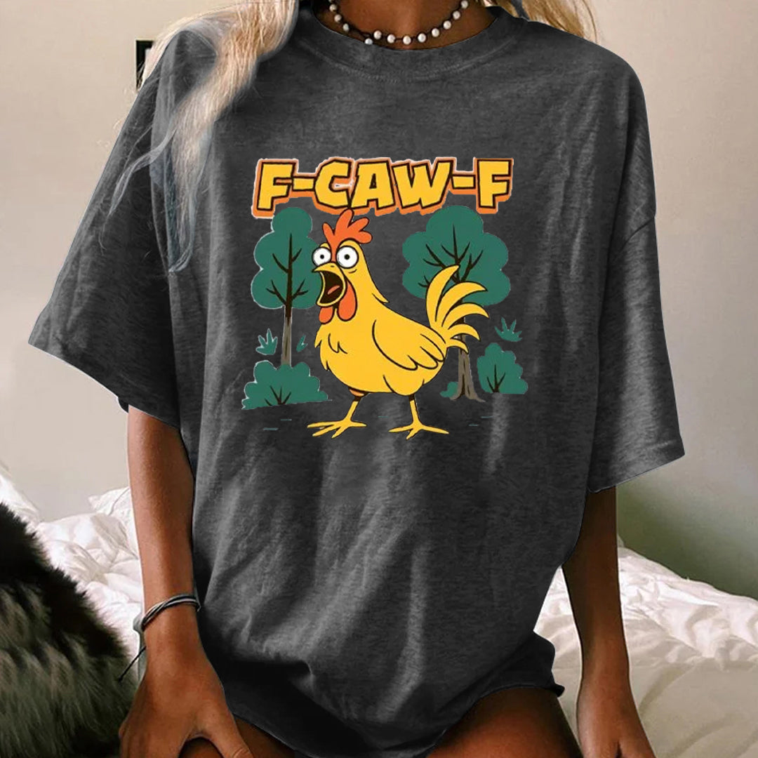 F-Caw-F Crazy Shock Rooster WOMEN'S T-SHIRT