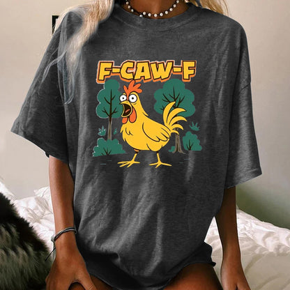 F-Caw-F Crazy Shock Rooster WOMEN'S T-SHIRT
