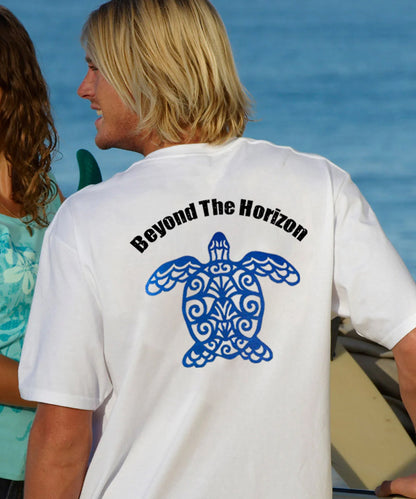 Beyond The Horizon Sea Turtles Men's Cotton T-shirt