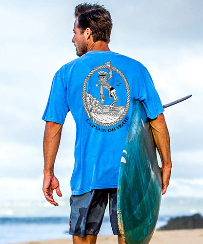 Captain Oh Yeah! Men's Cotton T-shirt
