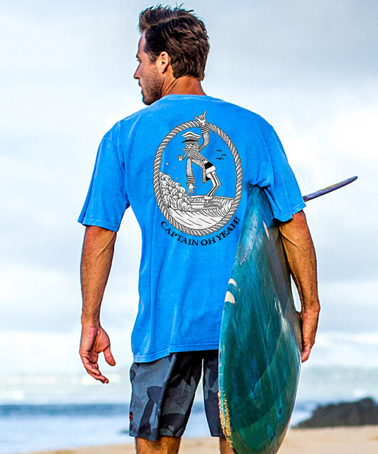 Captain Oh Yeah! Men's Cotton T-shirt