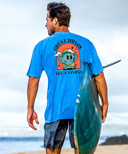 Creat Things Are Coming Men's Cotton T-shirt