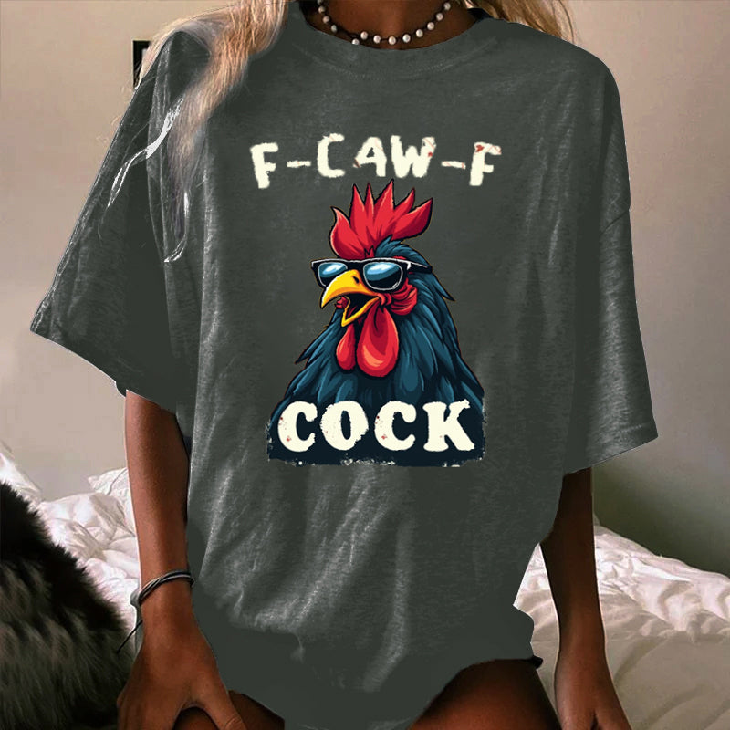 F-Caw-F Cool Rooster WOMEN'S T-SHIRT