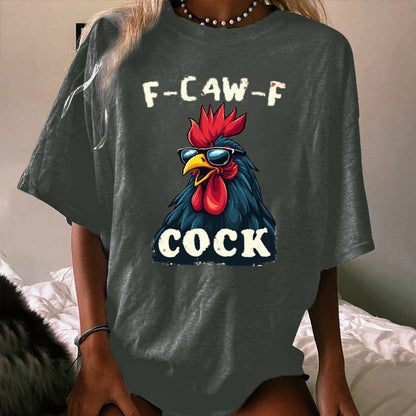 F-Caw-F Cool Rooster WOMEN'S T-SHIRT
