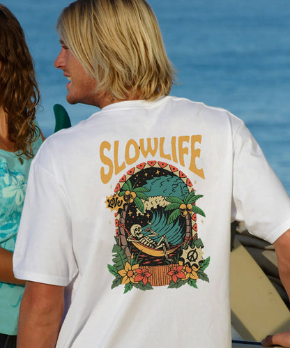 Slow Life Men's Cotton T-shirt
