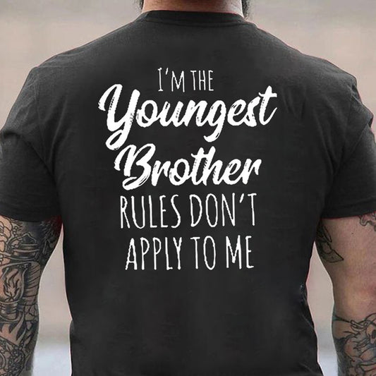 I'm The Youngest Brother Cotton Men's T-shirt