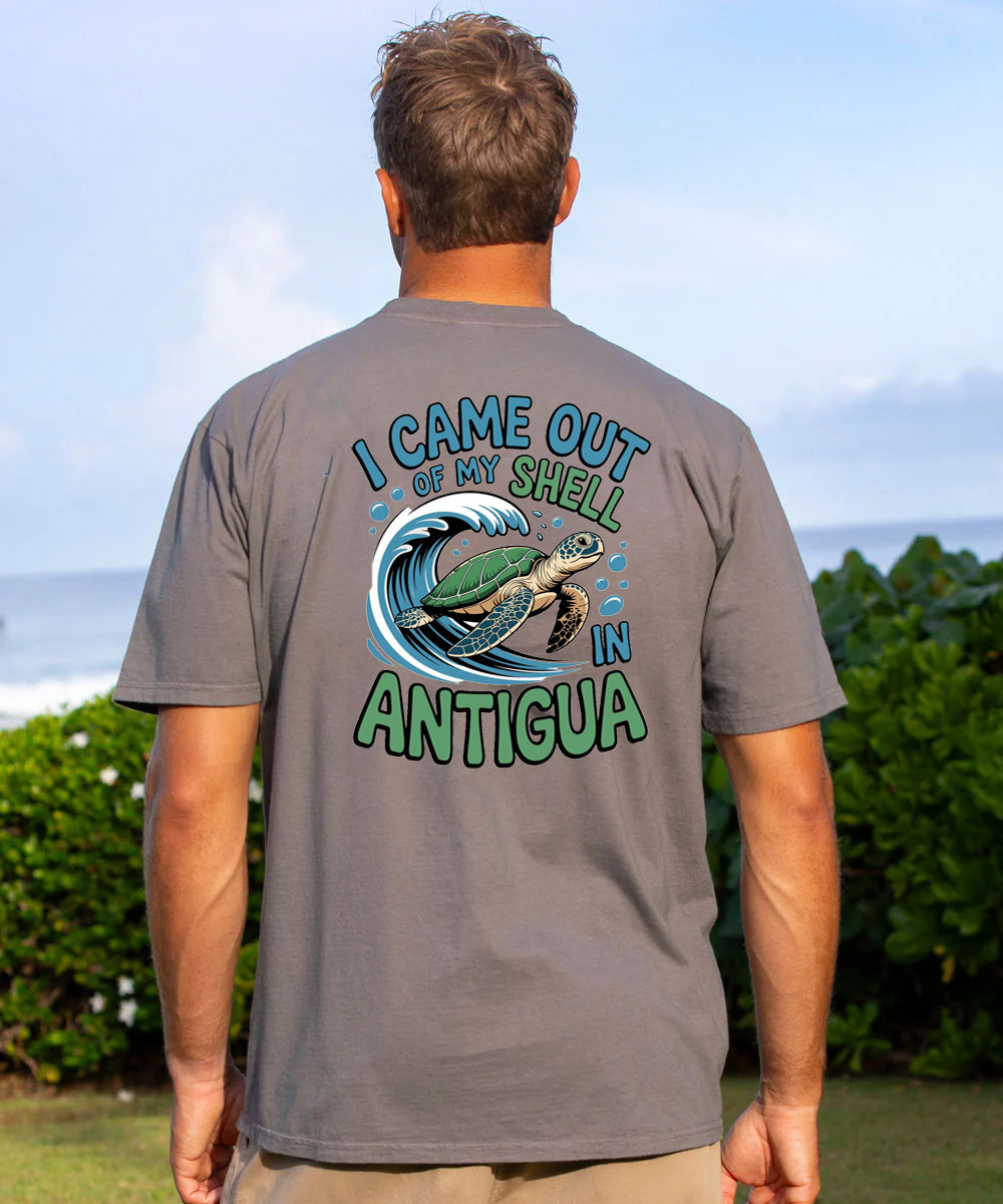 I Came Out Of My Shell In Antigua Men's Cotton T-shirt