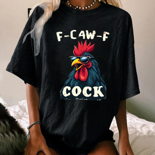 F-Caw-F Cool Rooster WOMEN'S T-SHIRT