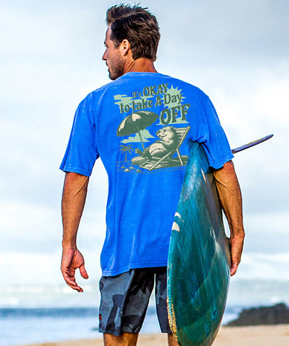 Vacation It's Okay To Take A Day Off Men's Cotton T-shirt