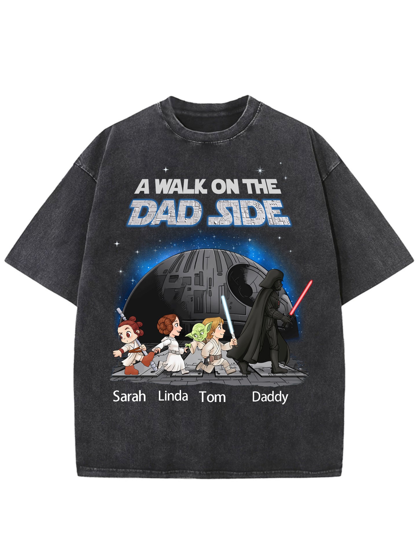 Custom Star War I'm Their Father Washed Men's T-shirt