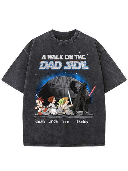 Custom Star War I'm Their Father Washed Men's T-shirt