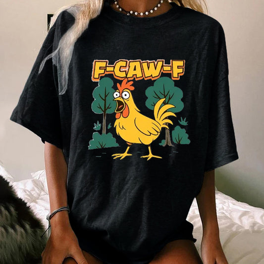 F-Caw-F Crazy Shock Rooster WOMEN'S T-SHIRT