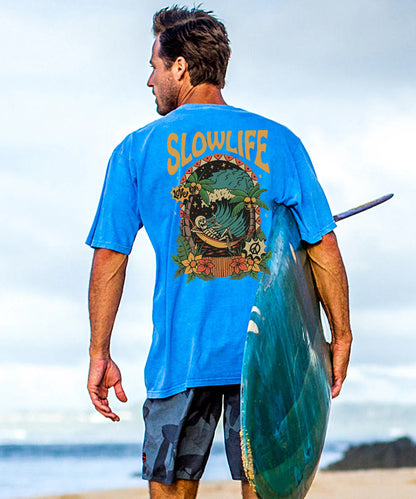 Slow Life Men's Cotton T-shirt
