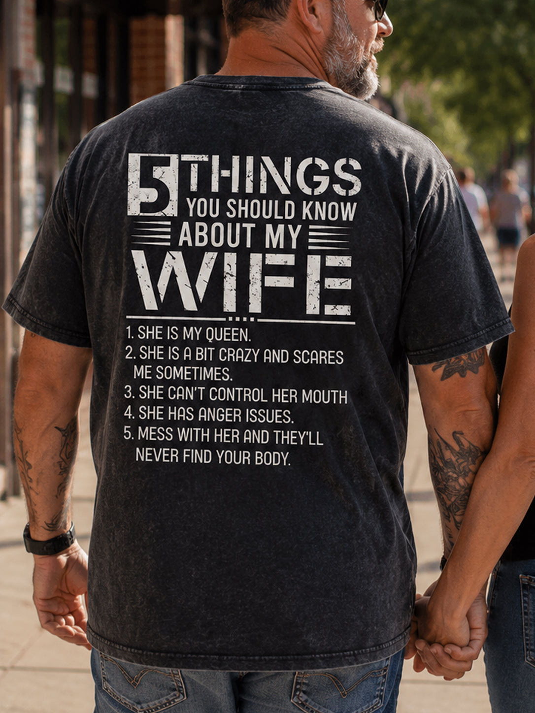 5 Things You Should Know About My Wife Washed Men's T-shirt