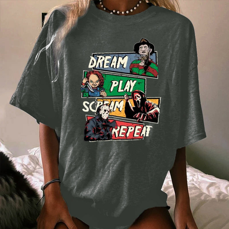 Halloween Funny Horror WOMEN'S T-SHIRT