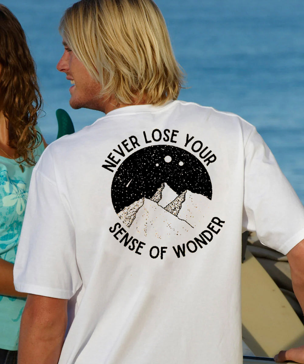 Never Lose Your Sense Of Wander Men's Cotton T-shirt