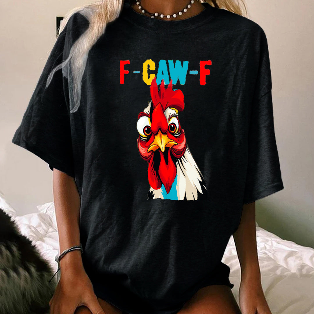 F-Caw-F Serious Rooster WOMEN'S T-SHIRT