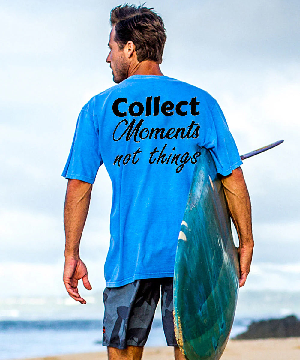 Collect Moments Not Things Men's Cotton T-shirt