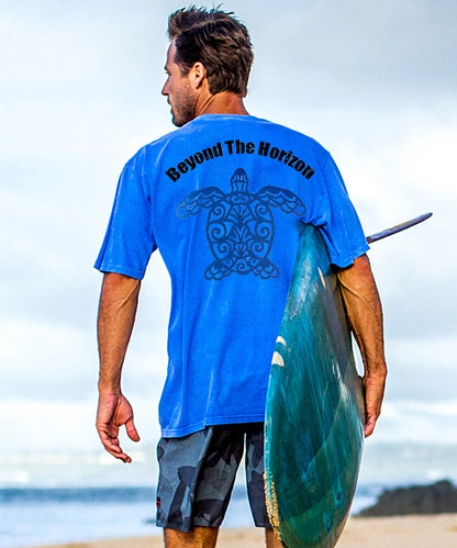 Beyond The Horizon Sea Turtles Men's Cotton T-shirt
