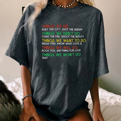 THINKS WE DID WOMEN'S T-SHIRT