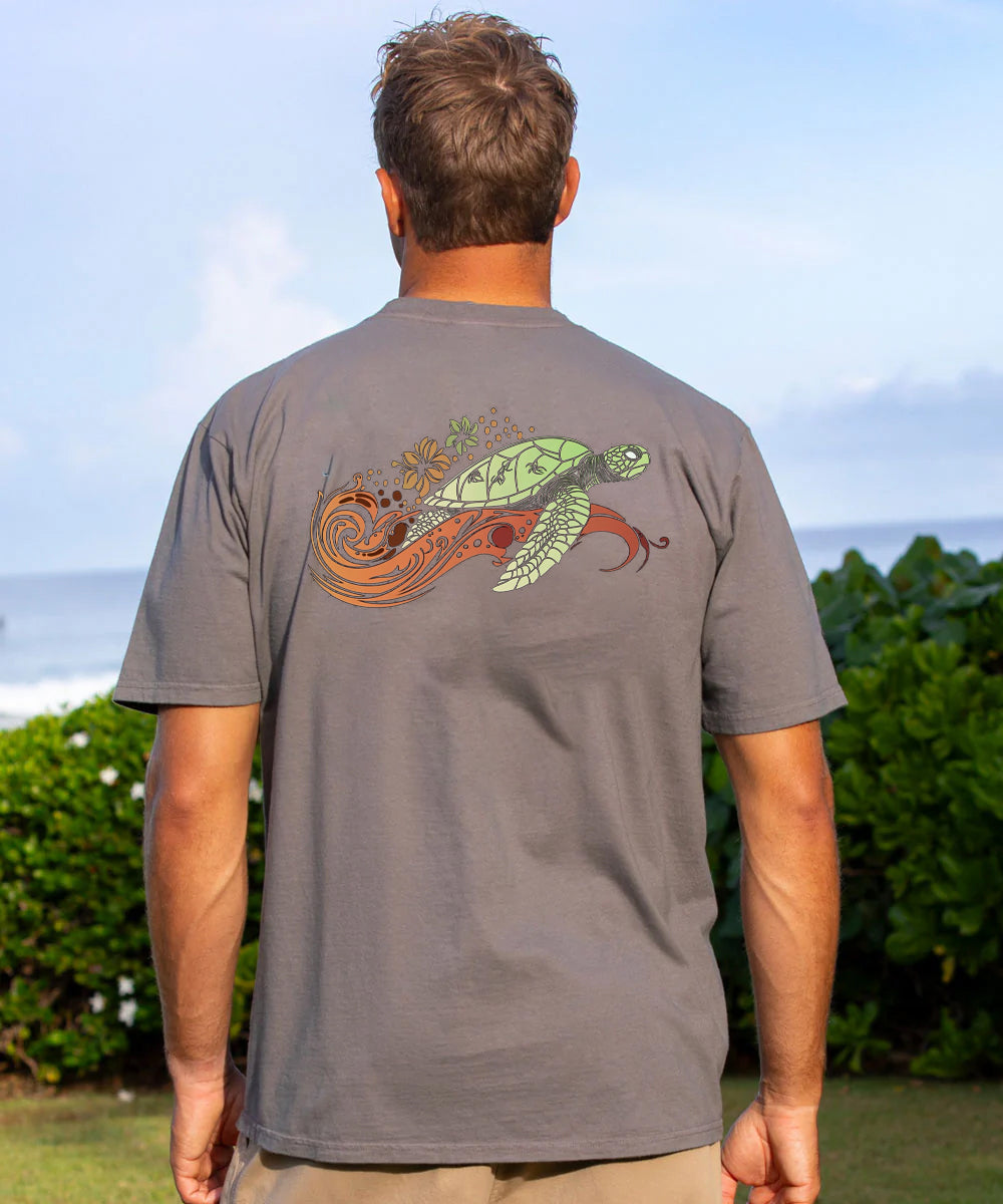 Turtle Surfing Men's Cotton T-shirt