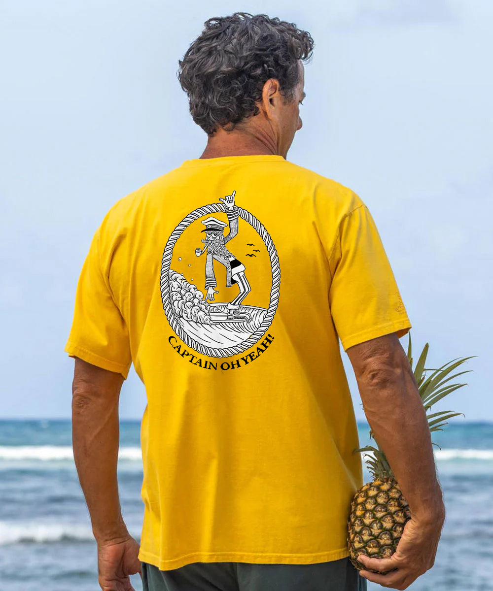 Captain Oh Yeah! Men's Cotton T-shirt