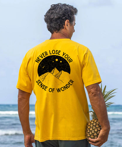 Never Lose Your Sense Of Wander Men's Cotton T-shirt