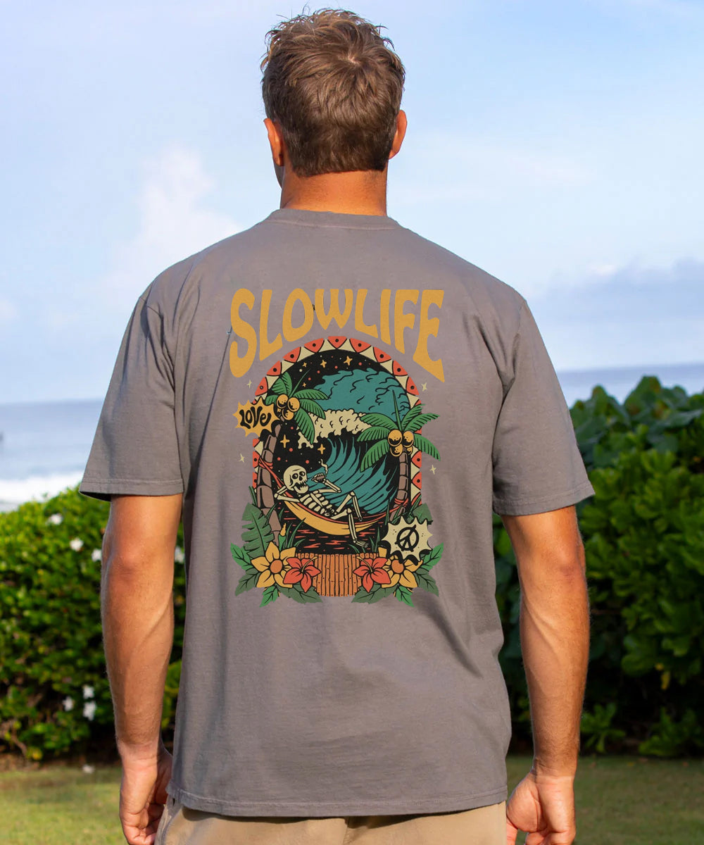Slow Life Men's Cotton T-shirt