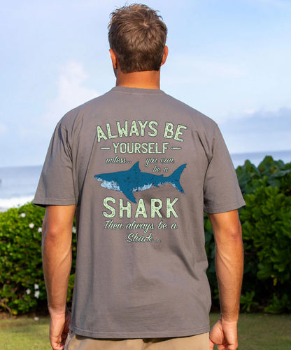 Always Be Yourself Or Be A Shark Men's Cotton T-shirt