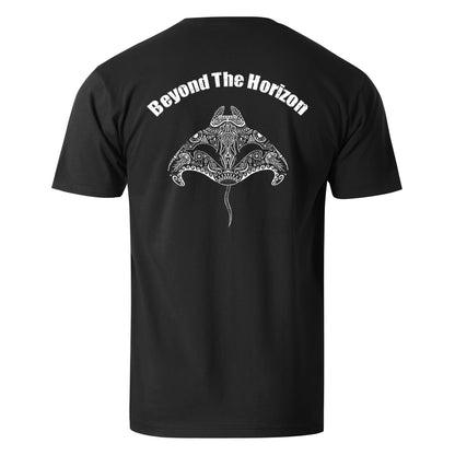 Beyond The Horizon Manta Ray Men's Cotton T-shirt