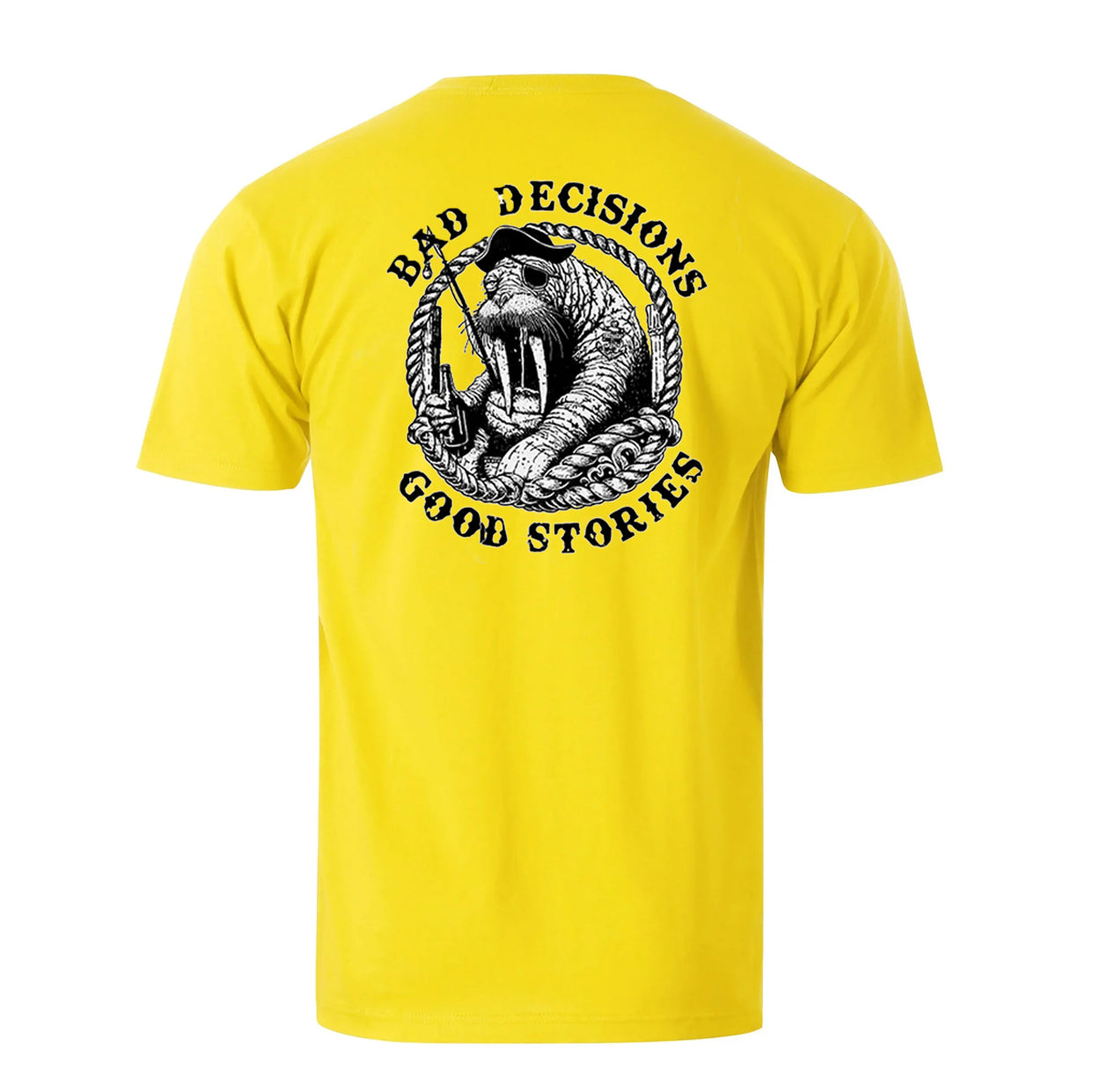 Bad Decisions Good Stories Men's Cotton T-shirt