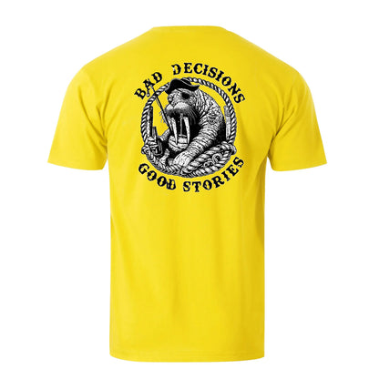 Bad Decisions Good Stories Men's Cotton T-shirt